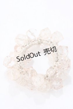 画像1: axes femme / クリスタルヘアゴム  淡ピンク Y-25-08-23-003-AX-ZA-HR-ZY