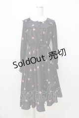 Ank Rouge / ストロベリーワンピース  黒 Y-25-08-23-160-CA-OP-SZ-ZY