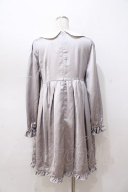 画像3: Ank Rouge / サテンワンピース  グレー Y-25-08-23-162-CA-OP-SZ-ZY