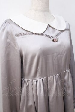 画像5: Ank Rouge / サテンワンピース  グレー Y-25-08-23-162-CA-OP-SZ-ZY
