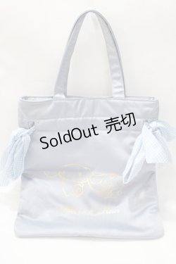 画像1: Maison de FLEUR / シナモンWリボントートバック  サックス Y-25-08-23-026-LO-BG-SZ-ZT-K019