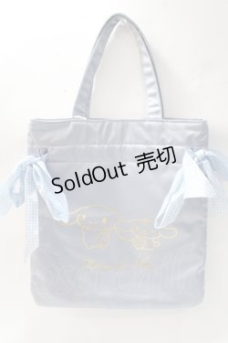 画像2: Maison de FLEUR / シナモンWリボントートバック  サックス Y-25-08-23-026-LO-BG-SZ-ZT-K019