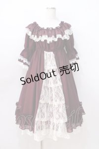 ALICE and the PIRATES / コーディリアワンピース  ボルドー Y-25-08-23-167-PA-OP-SZ-ZY