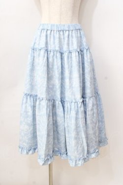 画像1: m petit by misako / NINA'S RVパニエスカート  サックス Y-25-08-23-169-LO-SK-SZ-ZY