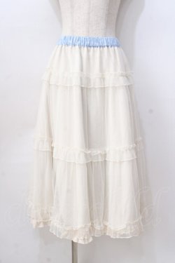 画像3: m petit by misako / NINA'S RVパニエスカート  サックス Y-25-08-23-169-LO-SK-SZ-ZY