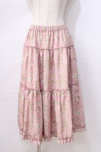 m petit by misako / NINA'S RVパニエスカート  ピンク Y-25-08-23-170-LO-SK-SZ-ZY