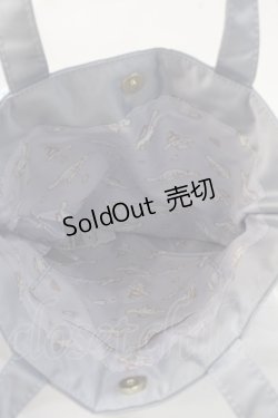 画像4: Maison de FLEUR / シナモンWリボントートバック  サックス Y-25-08-23-026-LO-BG-SZ-ZT-K019