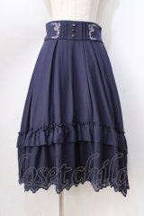 axes femme / サス付フィッシュテールスカート  紺 Y-25-08-23-175-AX-SK-SZ-ZY