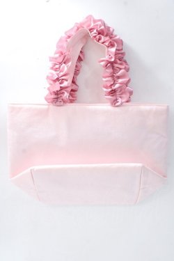 画像2: Maison de FLEUR / ロココフリルハンドルトートバッグ  ピンク Y-25-08-23-027-LO-BG-SZ-ZY