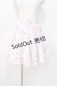 LIZ LISA / コスメ柄スカート  ラベンダー Y-25-08-23-180-LO-SK-SZ-ZY