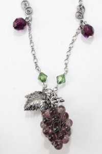 axes femme / ぶどうモチーフネックレス  シルバー Y-25-08-23-004-AX-AC-SZ-ZY