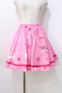 ACDC RAG / ケアベアスカート  ピンク Y-25-08-23-182-PU-SK-SZ-ZY