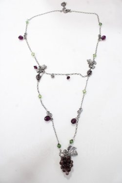画像2: axes femme / ぶどうモチーフネックレス  シルバー Y-25-08-23-004-AX-AC-SZ-ZY
