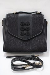 axes femme POETIQUE / チャイナ釦デザインバッグ  黒 Y-25-08-23-031-AX-BG-SZ-ZY