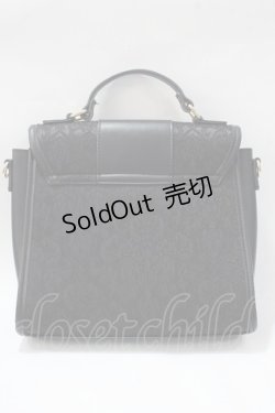 画像2: axes femme POETIQUE / チャイナ釦デザインバッグ  黒 Y-25-08-23-031-AX-BG-SZ-ZY