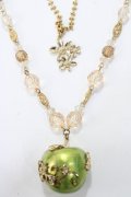 axes femme / おめかしリンゴネックレス  ゴールド Y-25-08-23-005-AX-AC-SZ-ZY