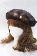m petit by misako / NINA'SAM カメオベレー  中茶 Y-25-08-23-035-LO-AC-SZ-ZY