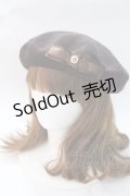 m petit by misako / NINA'SAM カメオベレー  中茶 Y-25-08-23-035-LO-AC-SZ-ZT-K016