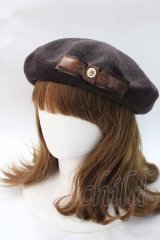 m petit by misako / NINA'SAM カメオベレー  中茶 Y-25-08-23-035-LO-AC-SZ-ZY
