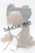 morpho / ビックリボンヘッドドレス  黒 Y-25-08-23-036-LO-AC-AS-ZY