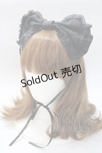 morpho / ビックリボンヘッドドレス  黒 Y-25-08-23-036-LO-AC-AS-ZY