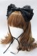 画像1: morpho / ビックリボンヘッドドレス  黒 Y-25-08-23-036-LO-AC-AS-ZY (1)