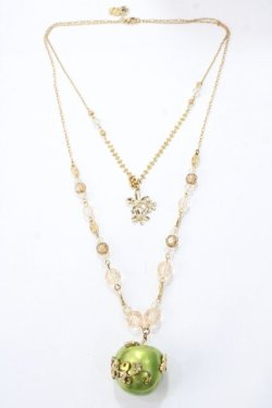画像2: axes femme / おめかしリンゴネックレス  ゴールド Y-25-08-23-005-AX-AC-SZ-ZY