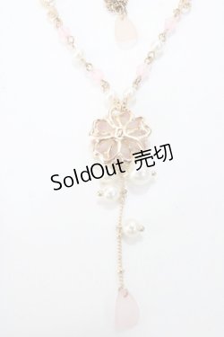 画像1: axes femme / 桜モチーフネックレス  ゴールド Y-25-08-23-006-AX-AC-SZ-ZY