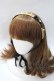 画像1: Emily Temple cute / パールリボン麦わらヘッドドレス  黒 Y-25-08-23-040-ET-AC-SZ-ZY (1)