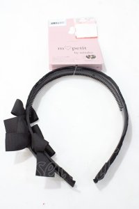 m petit by misako / TT*AMカチューシャ  中黒 Y-25-08-23-041-LO-AC-SZ-ZY