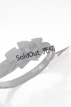 画像2: m petit by misako / TT*AMカチューシャ  中黒 Y-25-08-23-041-LO-AC-SZ-ZT487-F002