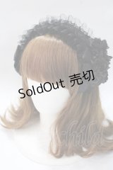 Ruha Garden / コサージュカチューシャ  黒 Y-25-08-23-042-GO-AC-SZ-ZY