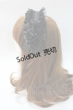 画像2: Ruha Garden / コサージュカチューシャ  黒 Y-25-08-23-042-GO-AC-SZ-ZY