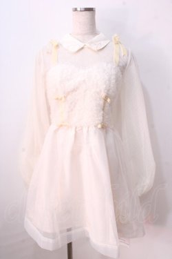画像1: LIZ LISA / ウールビスチェ切替ワンピース 0 アイボリー Y-25-08-26-043-LO-OP-SZ-ZY