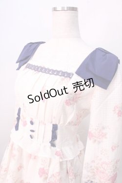 画像3: LIZ LISA / パネル花柄ワンピース 0 オフ白×紺 Y-25-08-26-046-LO-OP-SZ-ZI