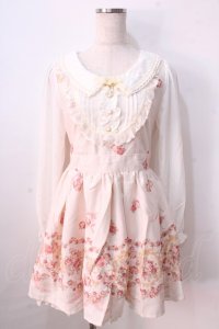 LIZ LISA / 額縁柄ワンピース 0 アイボリー Y-25-08-26-049-LO-OP-SZ-ZT025