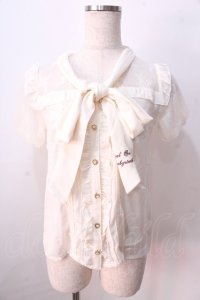 LIZ LISA / ボウタイリボンブラウス 0 アイボリー Y-25-08-26-007-LO-BL-SZ-ZH
