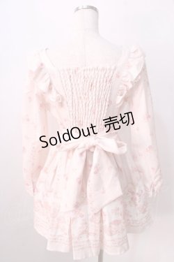 画像2: LIZ LISA / ピクニック柄エプロンワンピース 0 ピンク Y-25-08-26-053-LO-OP-SZ-ZY