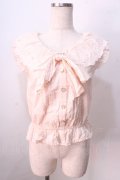 LIZ LISA / バラ刺繍ドビードットノースリーブブラウス 0 ピンク Y-25-08-26-008-LO-BL-SZ-ZY