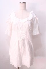 LIZ LISA / コットンレースミニワンピース 0 白 Y-25-08-26-057-LO-OP-SZ-ZT026