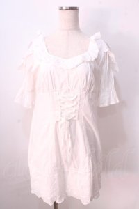 LIZ LISA / コットンレースミニワンピース 0 白 Y-25-08-26-057-LO-OP-SZ-ZT026