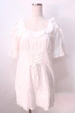 画像1: LIZ LISA / コットンレースミニワンピース 0 白 Y-25-08-26-057-LO-OP-SZ-ZT026 (1)
