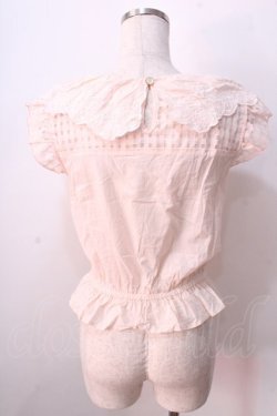 画像2: LIZ LISA / バラ刺繍ドビードットノースリーブブラウス 0 ピンク Y-25-08-26-008-LO-BL-SZ-ZY