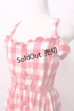 画像3: LIZ LISA / 肩リボンギンガムワンピース 0 アカ Y-25-08-26-060-LO-OP-SZ-ZI
