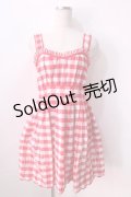 LIZ LISA / ギンガムチェックワンピース 0 アカ Y-25-08-26-061-LO-OP-SZ-ZI