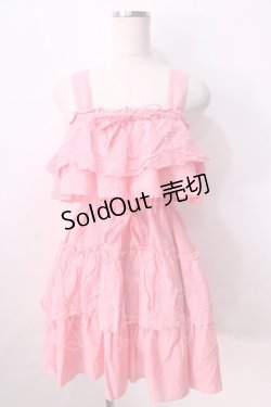 画像1: LIZ LISA / 肩あきコットンレースワンピース 0 ピンク Y-25-08-26-062-LO-OP-SZ-ZI