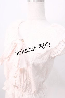 画像3: LIZ LISA / バラ刺繍ドビードットノースリーブブラウス 0 ピンク Y-25-08-26-008-LO-BL-SZ-ZY