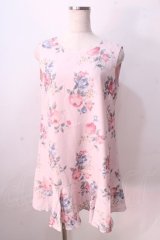 LIZ LISA / バラプリントノースリーブワンピース 0 ピンク Y-25-08-26-064-LO-OP-SZ-ZI