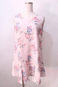 LIZ LISA / バラプリントノースリーブワンピース 0 ピンク Y-25-08-26-064-LO-OP-SZ-ZI