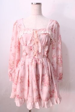 画像1: LIZ LISA / ブーケ花柄ワンピース 0 ピンク Y-25-08-26-065-LO-OP-SZ-ZY